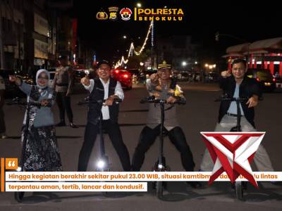 Bapak Kapolda Bengkulu Hadiri Launching Belungguk Point, Car Free Night, dan UMKM Expo Kota Bengkulu