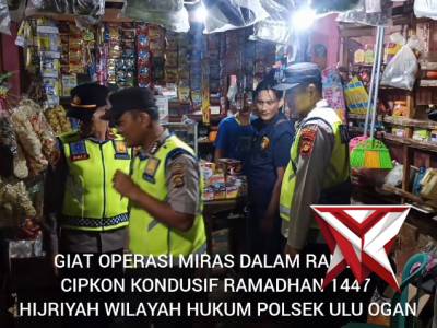 Giat operasi miras Polsek Ulu Ogan