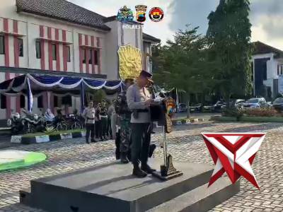 AMANKAN MALAM TAKBIR, RATUSAN PETUGAS GABUNGAN DI PATI DIKERAHKAN