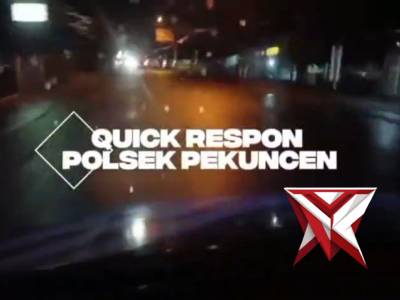 Quick Respon Polsek Pekuncen tanggap bencana longsor