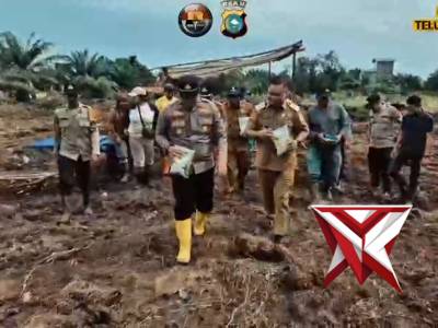 Penanaman Jagung Kuartal II Polsek Teluk Meranti