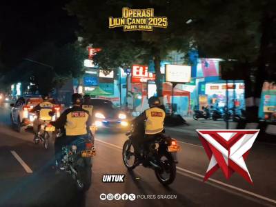 Patroli Skala Besar Ke Sejumlah Gereja di Sragen