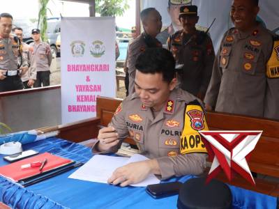 Pengecekan Pos pengamanan Idul Fitri 1447 H / 2026 M.