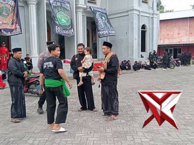 Memberikan himbauan Kamtibmas