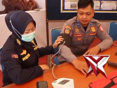 Pengecekan personil pospam ops ketupat 2026 Polres Banyuasin