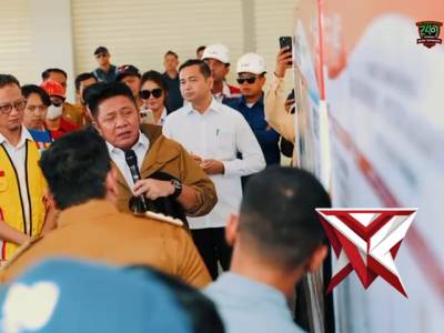 Kapolda sumsel melakukan pengecekan jalan TOL