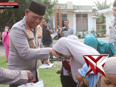 Kepedulian Kapolres Simalungun Di Ramadan: Santuni Puluhan Anak Yatim dan Dhuafa, Ajak Masyarakat