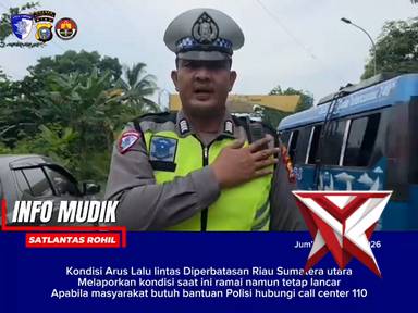 kondisi arus lalu lintas diperbatasan riau-sumut