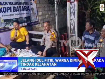 "KOPI BATARA" (Bersama Anda Tingkatkan Rasa Aman) Polsek Banjarbaru Utara
