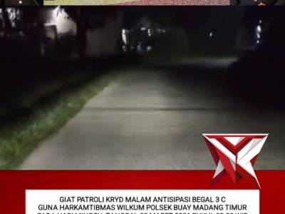 POLSEK BMT MELAKSANAKAN ANTISIPASI 3 C