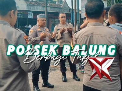 POLSEK BALUNG BERBAGI TAKJIL
