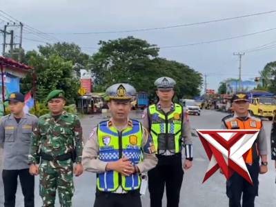 Pantauan arus lalu lintas di wilayah hukum polres muratara