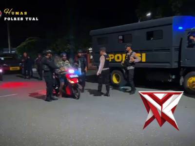 Partoli KRYD Gabungan TNI-POLRI Dan Satpol PP Kota Tual Jaga Kamtibmas Tetap Kondusif dan aman