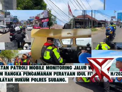 Kegiatan Patroli Mobile Kapolres Subang