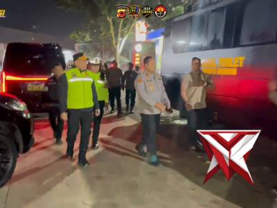 Wakapolda Jabar cek pos pam rest area 101B tol cipali wilkum Polres Subang