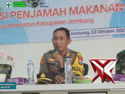 Giat Sosialisasi penjamah makanan di Puskesmas Mojowarno