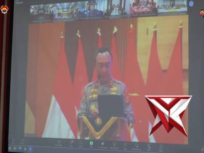 Commander Wish Kapolda Sumsel Melalui Zoom Meeting - PoliceTube