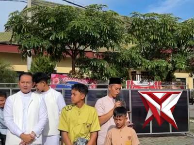 Sholat Idul Fitri & Pemberian Hadiah Polres Magetan