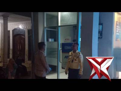 GIAT ANGGOTA POLSEK ROWOKANGKUNG PATROLI OBJEK VITAL