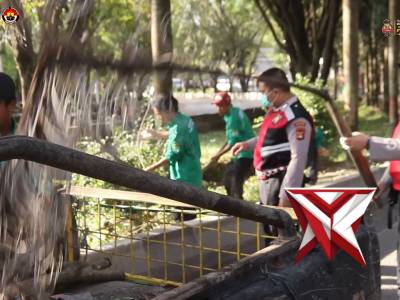 Polres Muara Enim Bersama Stakeholder Gelar BELIDA Wujudkan Jalan Aman dan Lingkungan Bersih - PoliceTube