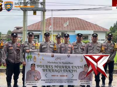 Sat Binmas Polres Muara Enim berbagi