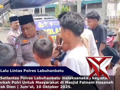 Jumat berkah sat lantas polres labuhanbatu