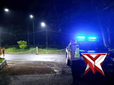 Kegiatan patroli di malam hari