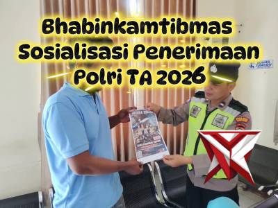 Bhabinkamtibmas Sosialisasi Penerimaan Polri TA 2026
