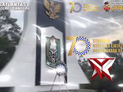 Dalam rangka Hari Lalu Lintas Bhayangkara Ke-70 Satlantas Polres melaksanakan Ziarah Makam ke Taman