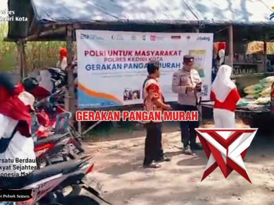 POLSEK SEMEN SALURKAN PANGAN MURAH - PoliceTube