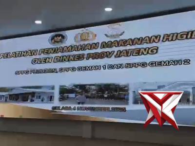 Relawan SPPG Jajaran Polda Jateng Melaksanakan Latihan Pemadaman Api