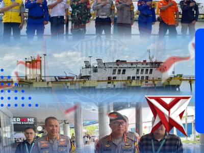 Dirlantas polda sumsel melakukan pengecekan pos pam dan pos yan pelabuhan dan bandara
