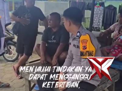 Bhabinkamtibmas kelurahan serui jaya Polres Kepulauan Yapen melaksanakan kegiatan sambang