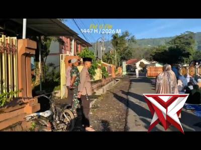 Sholat Idul Fitri Aman dan Khusyuk, Sinergi TNI-Polri Sempol Lakukan Pengamanan.