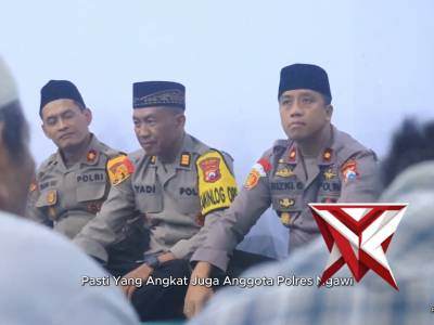 SUBUH BERJAMAAH KAPOLRES NGAWI DI DS. CANGAKAN, KEC. KASREMAN NGAWI