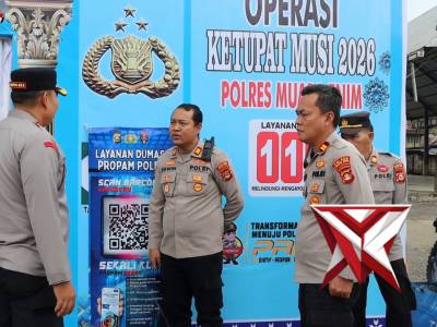 Pengecekan Pos Pelayanan Ops Ketupat Musi 2026 Oleh Tim Wasops Polda Sumsel