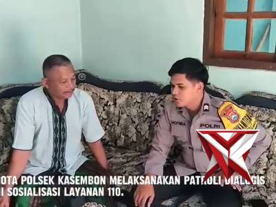 POLSEK KASEMBON SOSIALISASI LAYANAN CALL CENTER 110