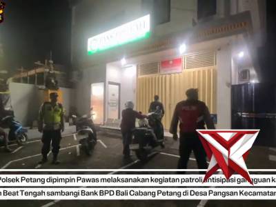 Kegiatan Patroli Polsek Petang