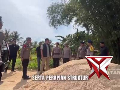Dansat Brimob Polda Kaltara Dampingi Kapolda