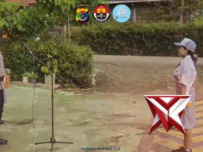 KASAT BINMAS POLRES TTS JADI IRUP DI SMTK NEGERI SOE - PoliceTube