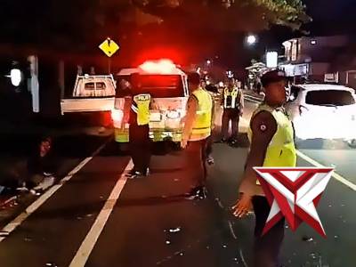 Respon Cepat Polsek Maospati Tangani Laka Lantas di Jalur Madiun&ndash;Maospati
