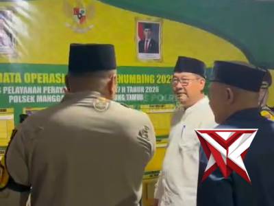 Kapolres Belitung Timur AKBP Indra Feri Dalimunthe, SH, SIK, MH, MM bersama Forkopimda melaksanakan