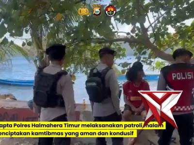 Satasamapta polres haltim melaksanakan patroli rutin di siang hari