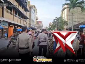 pengamanan pasar ramadhan oleh polsek bangko