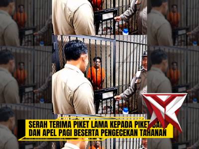 Polsek Gununganyar Serah Terima Piket Lama ke Piket Baru