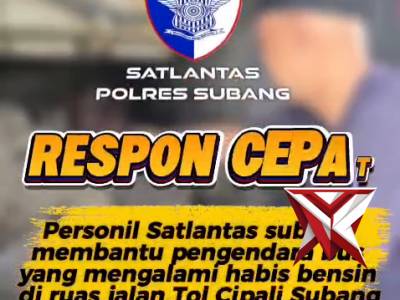 Respon Cepat Sat Lantas Polres Subang