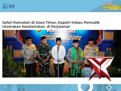 Safari Ramadhan di Jawa Timur, Kapolri Imbau Pemudik Utamakan Keselamatan di Perjalanan