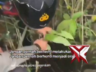 Personil Polres Pagar Alam Tak berhenti lakukan hal baik tiap hari nya,