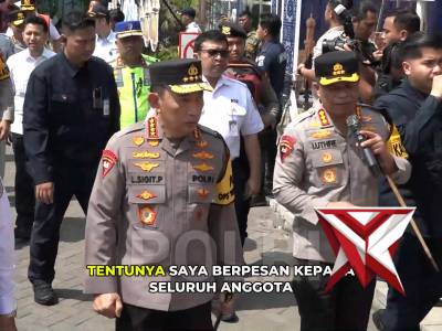 Kapolri Jenderal Polisi Drs. Listyo Sigit Prabowo, M.Si., meninjau langsung kesiapan Posko Terpadu