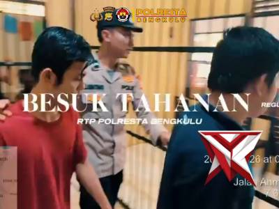 *Pengawasan Jam Besuk Tahanan, Sat Tahti Polresta Bengkulu Pastikan Keamanan dan Ketertiban*